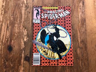 The Spider - Man 300 Newsstand (may 1988,  Marvel Comics) 1st App Venom S