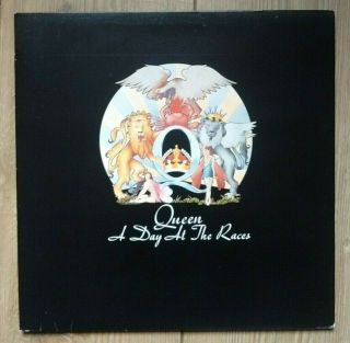 Queen A Day At The Races Vinyl Lp Orig Uk W/pic Inner Audio Emi 1976 Ex,