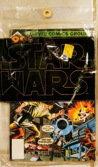 1977 MARVEL STAR WARS Comics 1,  2,  3,  4,  5,  6 IN POLY BAGS 3