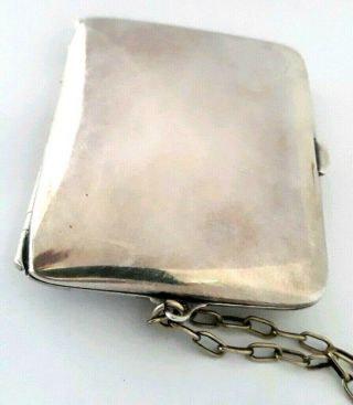 Vintage WHS Co.  German Silver Powder Compact & Coin Dance Purse Chatelaine. 3