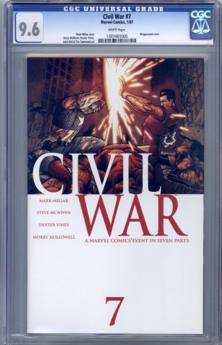 Civil War 7 Cgc 9.  6 Millar,  Mcniven,  Vines,  Dell,  Mighty Avengers,  S.  H.  I.  E.  L.  D