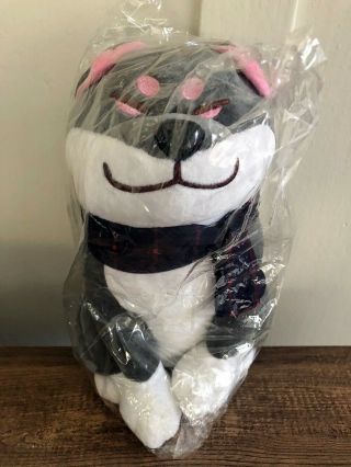 Shiba Inu Dog Plush Doll Black Gray Large Stuffed Toy Doge Puppy Japan Gift