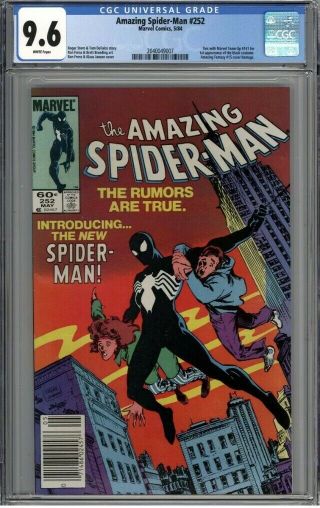 The Spider Man 252 Cgc 9.  6 Newsstand Edition