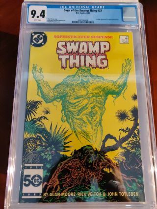 Swamp Thing 37 Cgc 9.  4 First Appearance John Constantine Key Comic Book