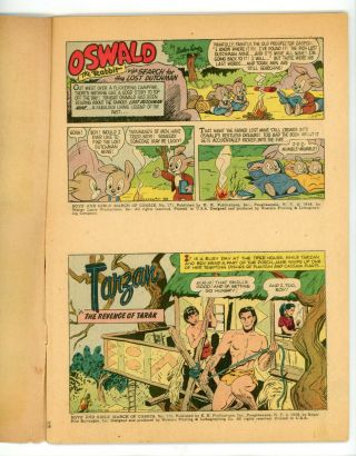 March of Comics 171 (Oswald) & 172 (TARZAN) RARE DOUBLE Anomaly 1958 3