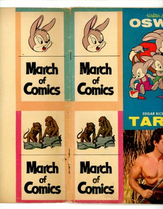March of Comics 171 (Oswald) & 172 (TARZAN) RARE DOUBLE Anomaly 1958 5