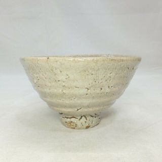 H966: Korean Pottery Tea Bowl Ido - Chawan Of Joseon Style With Appropriate Glaze
