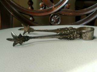 Vintage Sterling Silver Sugar Tongs By Wallace,  Grand Baroque Pattern 1941,  32g