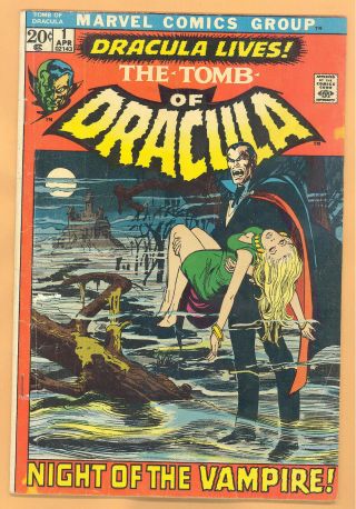 The Tomb Of Dracula 1 Marvel Comics Bronze Age 1st Appearance Solo Rare L@@k