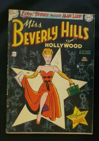 Miss Beverly Hills Of Hollywood 1 Dc 1949 Bob Oksner Hayfamzone