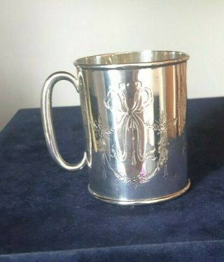 Antique Sterling Silver Christening Mug Birmingham 1923 Crisford & Norris 3