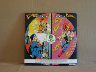 Superman The Mxyzptlk - Up Menace and Alien Creatures 1978 LP - vinyl EX w/Book 2