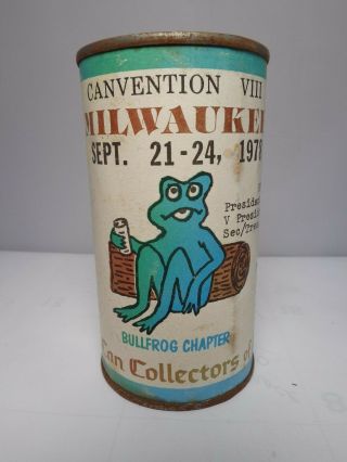 Bcca 1978 Canvention Viii Milwaukee Wis.  Bullfrog Chapter Beer Can 208 - 34