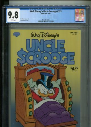 Walt Disney’s Uncle Scrooge 325 Don Rosa Story And Art Best Cgc Grade Nm/m 9.  8