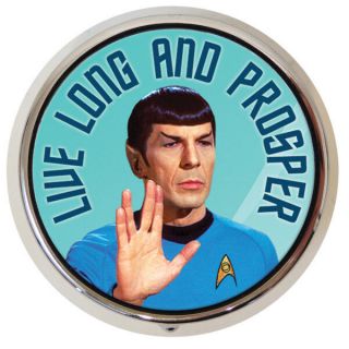 Classic Star Trek Tv Series Mr.  Spock Photo Illustrated Pill Box,