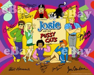 Extra Large Josie And The Pussycats Poster - Sized Photo Hanna Barbera Signed