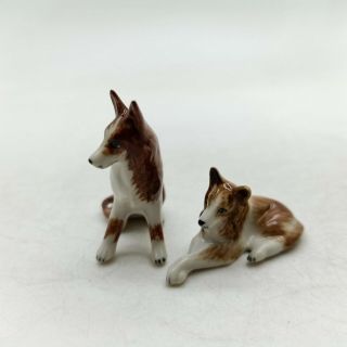 Figurine Animal Ceramic Statue 2 Collie Dog - CDG024 2