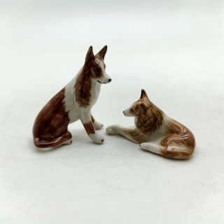 Figurine Animal Ceramic Statue 2 Collie Dog - CDG024 3