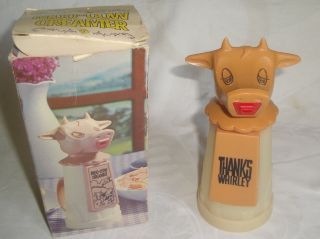 Vintage Whirley Industries Moo - Cow Plastic Creamer W/ Box