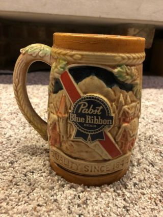 Pabst Blue Ribbon Limited Edition Holiday Beer Stein