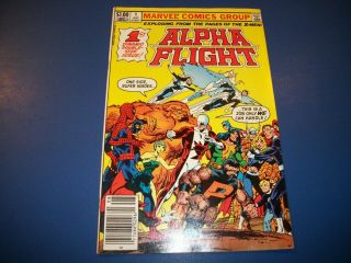 Alpha Flight 1 Key Fvf Beauty 1st Puck Marina Spider - Man Avengers X - Men Marvel