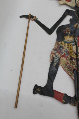 Leather Shadow Puppet Petruk The Javanese Wayang Figures Antique Vintage 7