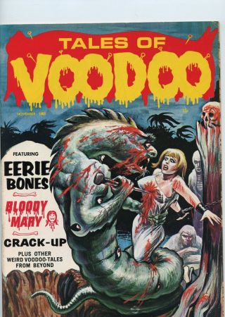 Tales Of Voodoo Nov 1968 Hot Girl Bondage Cover Vol 1 11 Fn - 5.  5 Eerie Pub