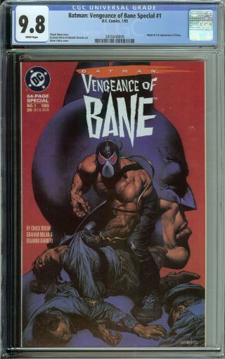 Batman: Vengeance Of Bane Special 1 Cgc 9.  8 Wp 1st App.  & Origin Of Bane
