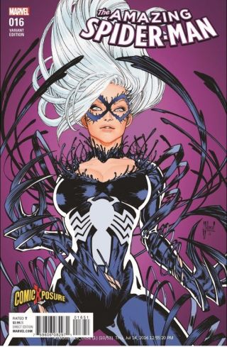 Spiderman 16 Comicxposure Guillem March Variant Venom Black Cat Soldout