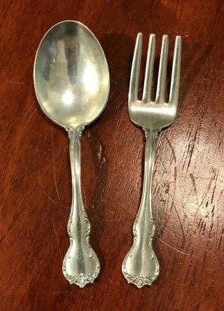 Towle Sterling French Provincial Baby Fork & Spoon Set