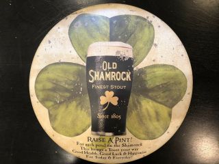 Old Shamrock Stout Guiness Vtg Metal Sign Bar Irish Pub St Patrick’s Day