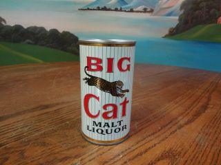 Big Cat Malt Liquor 12 Oz.  Straight Steel Beer Can.  No Book Milwaukee,  Wisconsin
