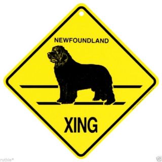 Newfoundland Dog Crossing Xing Sign Made In Usa