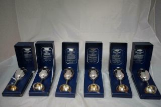 Set Of 6 Boxed Old Hall Silver Plated Goblets