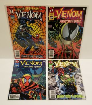 Venom Along Came A Spider 1 - 4 1st Hybrid Complete Set (marvel 1996)