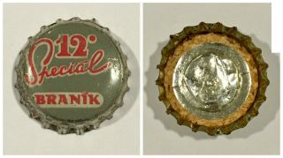 Rare Cork Beer Cap Czech Republic Old Czechoslovakia Vintage - Branik Special