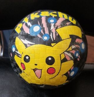 1998 Hedstrom Pikachu Pokemon 4.  5 " Dodgeball Latex Rubber Ball Dodge