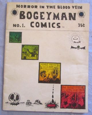 Bogeyman Comics 1 Good 1st Print - Rory Hayes - Underground Comix 1969 Horror