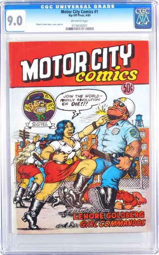 Underground Comix,  Motor City Comics 1,  Cgc 9.  0 1st Print,  R Crumb
