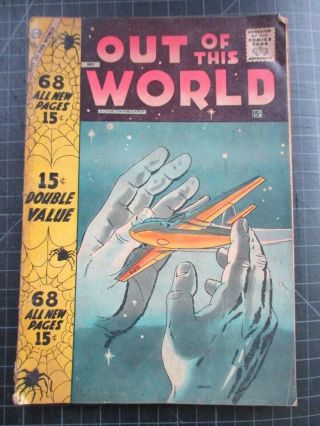 Charlton Out Of This World 8 Two Ditko Stories Ultra Rare 1958