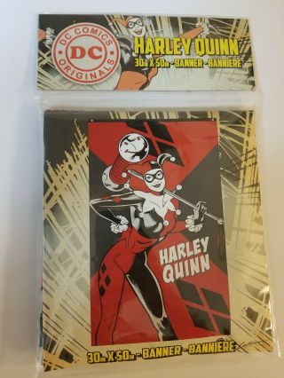Dc Comics Batman Harley Quinn Gotham City Supervillain Banner 30 " X 50 "