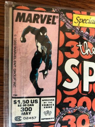 The Spider - Man 300 (may 1988,  Marvel)