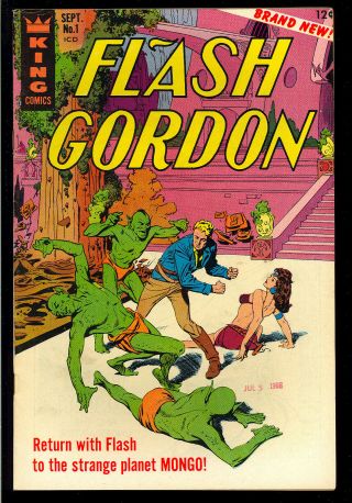 Flash Gordon 1 First Issue 1st S.  A.  App.  King Comics 1966 Fn,