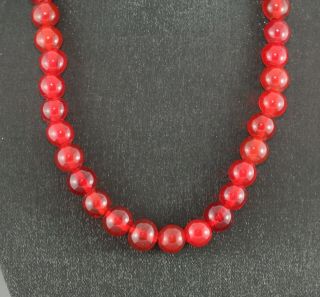 Antique Necklace Made Of Glass Beads From The Hilltribe Over 100 Years Old