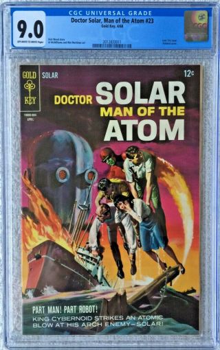 Cgc 9.  0 Doctor Solar Man Of The Atom 23.  Gold Key.  Painted Cover.  1968.