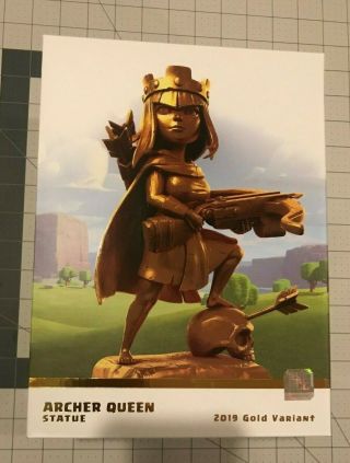 Clash Of Clans Archer Queen Statue 2019 Gold Variant Limited Edition