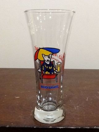 Vintage Budweiser Bud Light Spuds Mackenzie Beer Glass