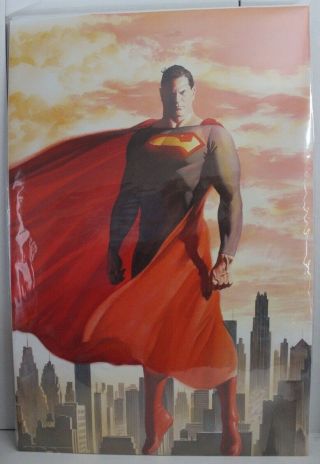 Dc Comics 2008 Superman 675 Poster By Alex Ross 24 X 36 Oop Rare Vf,