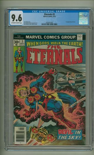 Eternals 3 (cgc 9.  6) Ow/w Pages; 1st App.  Sersi; Kirby; Marvel; 1976 (c 24561)