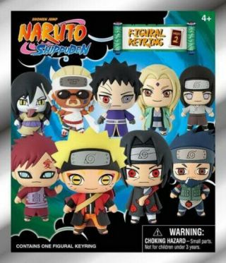3d Figural Keyring Naruto Shippuden Series 2 Mystery Pack